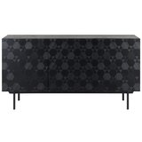 Bessagi Home komoda roma, črna, strukturirana | Shoptok.si