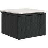  6-dijelni set vrtnih sofa s jastucima crni od poliratana | shoptok.hr