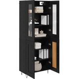 Highboard Crni hrast 69,5 x 34 x 90 cm Konstruirano drvo Slike