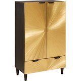  Pomoćni ormarić s ladicama Crna i zlatna 60 x 33,5 x 100 cm | shoptok.hr