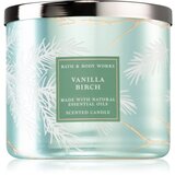 Bath & Body Works Vanilla Birch dišeča sveča II. 411 g Cene