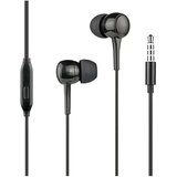 Oem WOW, Žične slušalke za ušesa 1,2 m Jack 3,5 mm z mikrofonom, Črna, (5000228805) | Shoptok.si
