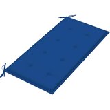  Vrtna klupa s kraljevski plavim jastukom 112 cm od tikovine | Eponuda.com