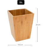 Msv Bambusov koš za smeti v naravni barvi 3 l – | Shoptok.si
