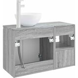  Set namještaja za kupaonicu 2 kom. Siva Sonoma 49.5 x 41 x 80 cm | shoptok.hr
