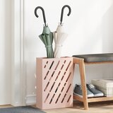 vidaXL Stojalo za dežnike Roza Kovina Srednje Vzorec | Shoptok.si