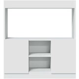 vidaXL Visoka omara bela 92x33x100 cm inženirski les | Shoptok.si