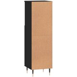  Kupaonski ormarić crni 30x30x100 cm konstruirano drvo | shoptok.hr