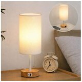  Brilagi - Stona lampa sa USB portom TABLON 1xE27/25W/230V hrast/bela | Eponuda.com
