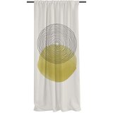 Butter Kings Žuta /bež zavjesa od pamučnog satena 110x250 cm Rising Sun – Cijene