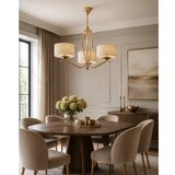 Brilagi Luster na šipci SAPHIRE 3xE27/15W/230V prečnik 66 cm krem/zlatna/patina | Eponuda.com