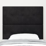  LED Uzglavlje Crno 90 cm Baršun | shoptok.hr