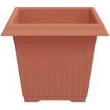  Kvadratna saksija za cvijeće 6 pcs Crvena cigla 33 x 33 x 26 cm | shoptok.hr