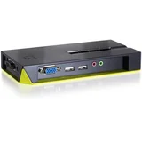 LevelOne 4-Port USB VGA KVM Switch, audio support