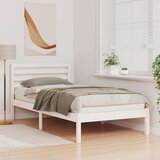  Krevetna konstrukcija Bijelo 80 x 200 cm Čvrsto borovo drvo | shoptok.hr