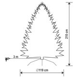 Home Somogyi Veštačka jelka 210cm sa osvetljenjem | ePonuda.com