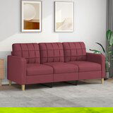 vidaXL trosed vinsko rdeč 180 cm blago | Shoptok.si