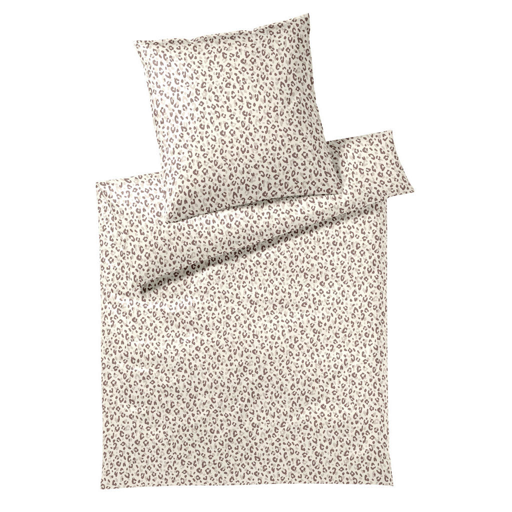 Elegante POSTELJNINA LEOLOOK 140/200 cm mako saten rjava Cene