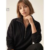 Sinsay Pamučna majica s polovičnim patentnim zatvaračem | shoptok.hr