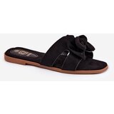 Boto Flat Women's Slippers With Bow Black Tobin | shoptok.hr