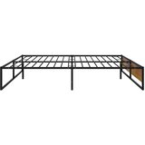  Okvir za krevet crni metalni 160 x 200 cm Slike