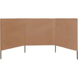  Vjetrobran s 3 panela od tkanine 400 x 80 cm smeđe-sivi | Eponuda.com