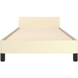  Okvir za krevet s uzglavljem krem 90x190 cm od umjetne kože | shoptok.hr