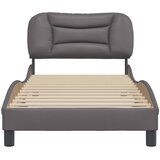  Okvir za krevet bez madraca Hvar sivi 90x190 cm od umjetne kože | Eponuda.com