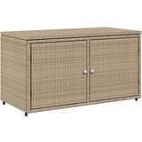  Vrtni ormarić za pohranu bež 110x55x60 5 cm od poliratana | shoptok.hr