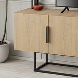 Marckeric TV omarica v hrastovem dekorju v naravni barvi 140x55 cm Titan – | Shoptok.si