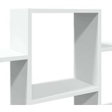 vidaXL Stenska polica bela 159x18x66 cm iverna plošča | Shoptok.si