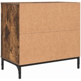  Noćni ormarić s ladicama Dimljeni hrast 63.5 x 36 x 61 cm | shoptok.hr
