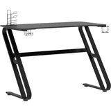 gaming miza - računalniška miza z nogami ZZ-oblike črna 110x60x75 cm, (21784956)