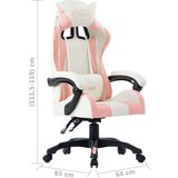 vidaXL Racing stol roza umetno usnje | Shoptok.si