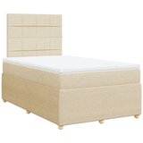 Maison Chic Box spring postelja - Vzmetna postelja z vzmetnico krem 120x190 cm blago SL11498, (21884279) | Shoptok.si