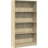 vidaXL Knjižna omara sonoma hrast 80x24x143 cm inženirski les | Shoptok.si