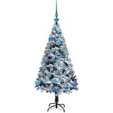 vidaXL Umjetno božićno drvce Zelena 120 cm PVC i Čelik i Plastika | shoptok.hr