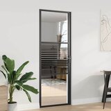 Staklena vrata Prugasti Crna 76 x 3,5 x 201,5 cm Aluminij | shoptok.hr