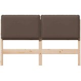 vidaXL tapecirano vzglavje z vzglavjem naravna in svetlo siva 140 cm | Shoptok.si