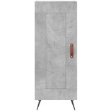 vidaXL Visoka omara betonsko siva 34,5x34x180 cm inženirski les | Shoptok.si