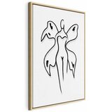  Slika - Butterfly Woman (1 Part) Vertical 60x90 U prirodnom drvenom okviru | shoptok.hr