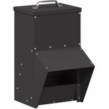 Hranilica za piliće Crna 20 x 25 x 35 cm Hladno valjani čelik | shoptok.hr