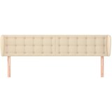  Uzglavlje s ušima krem 163x23x78/88 cm od tkanine | Eponuda.com