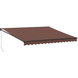 vidaXL Ročno zložljiva tenda rjava 400x300 cm, (21260732) Cene