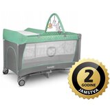 Lionelo Prijenosni dječji krevetić FLOWER tirkiz, (5902581658784) | shoptok.hr