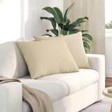  Jastučići za sofu 2 pcs Krema 70 x 50 cm tkanina | shoptok.hr