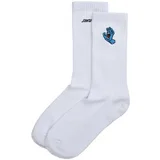 Santa Cruz Nogavice Screaming mini hand socks Bela