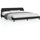 vidaXL Okvir za krevet s uzglavljem crni 200x200 cm baršunasti | shoptok.hr