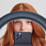Oem LED Ring Stream RGB lampa 26cm s držačem za mobitel + stativ crna | shoptok.hr