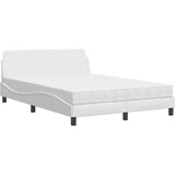  Krevet s madracem Dover bijeli 140x190 cm od umjetne kože | shoptok.hr